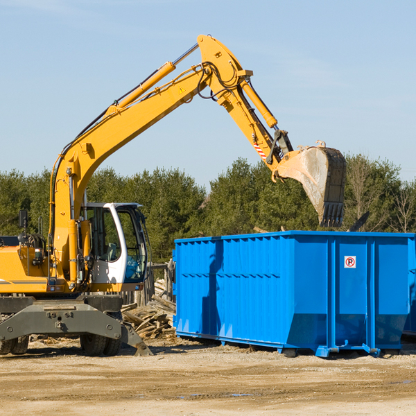 what size residential dumpster rentals are available in Linkwood MD